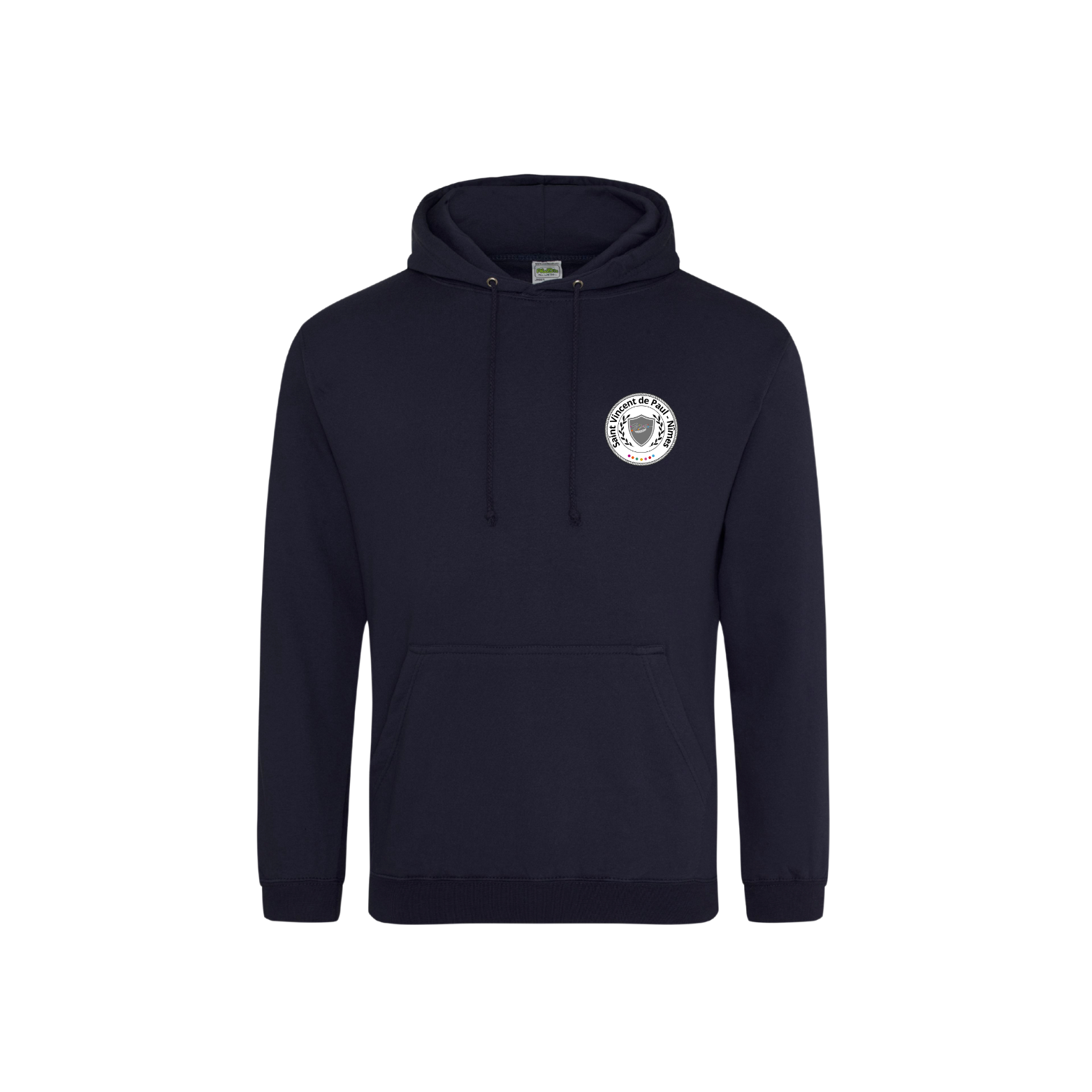 Sweat à capuche bleu marine – Image 2