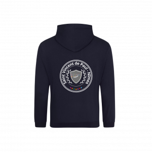 Sweat à capuche bleu marine