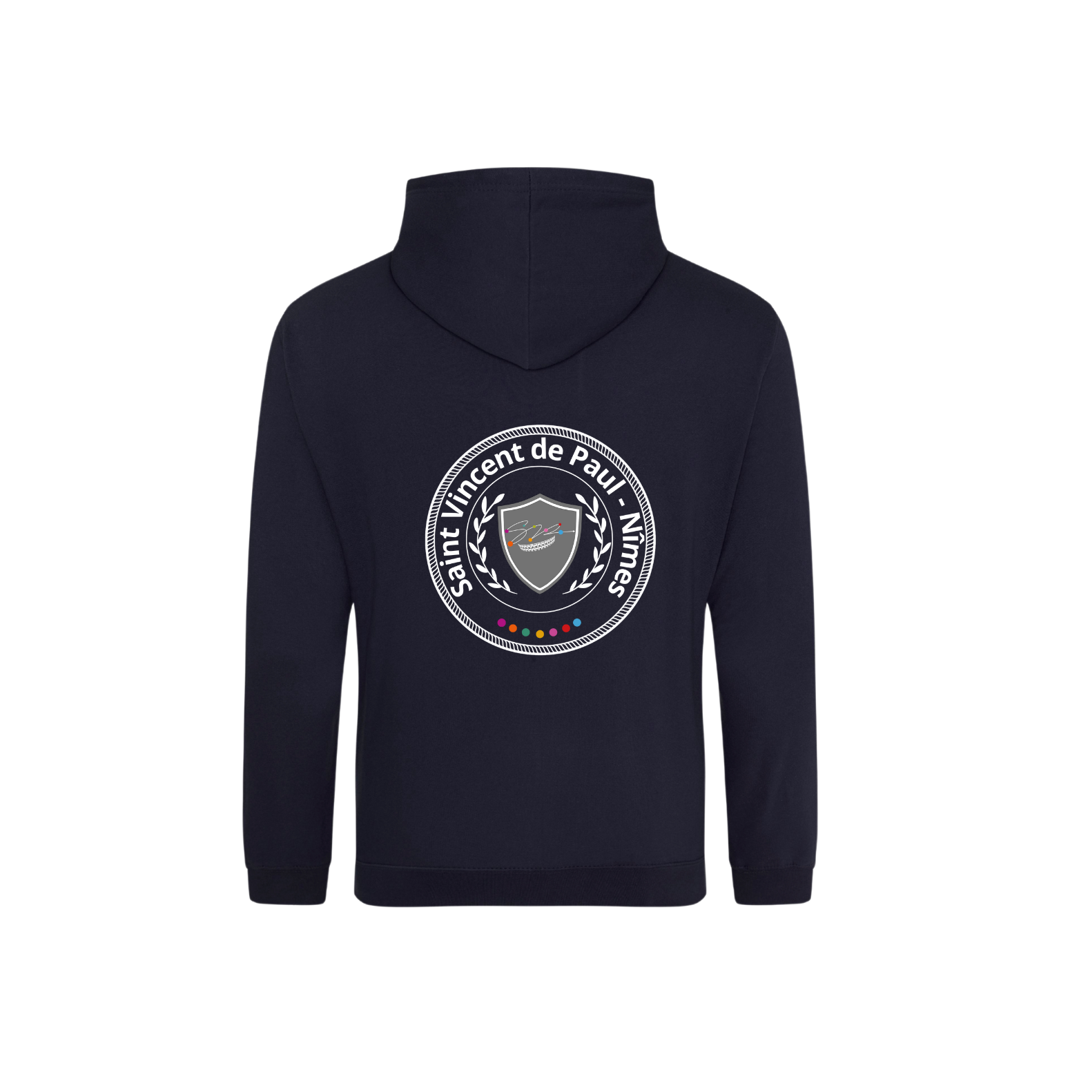 Sweat à capuche bleu marine