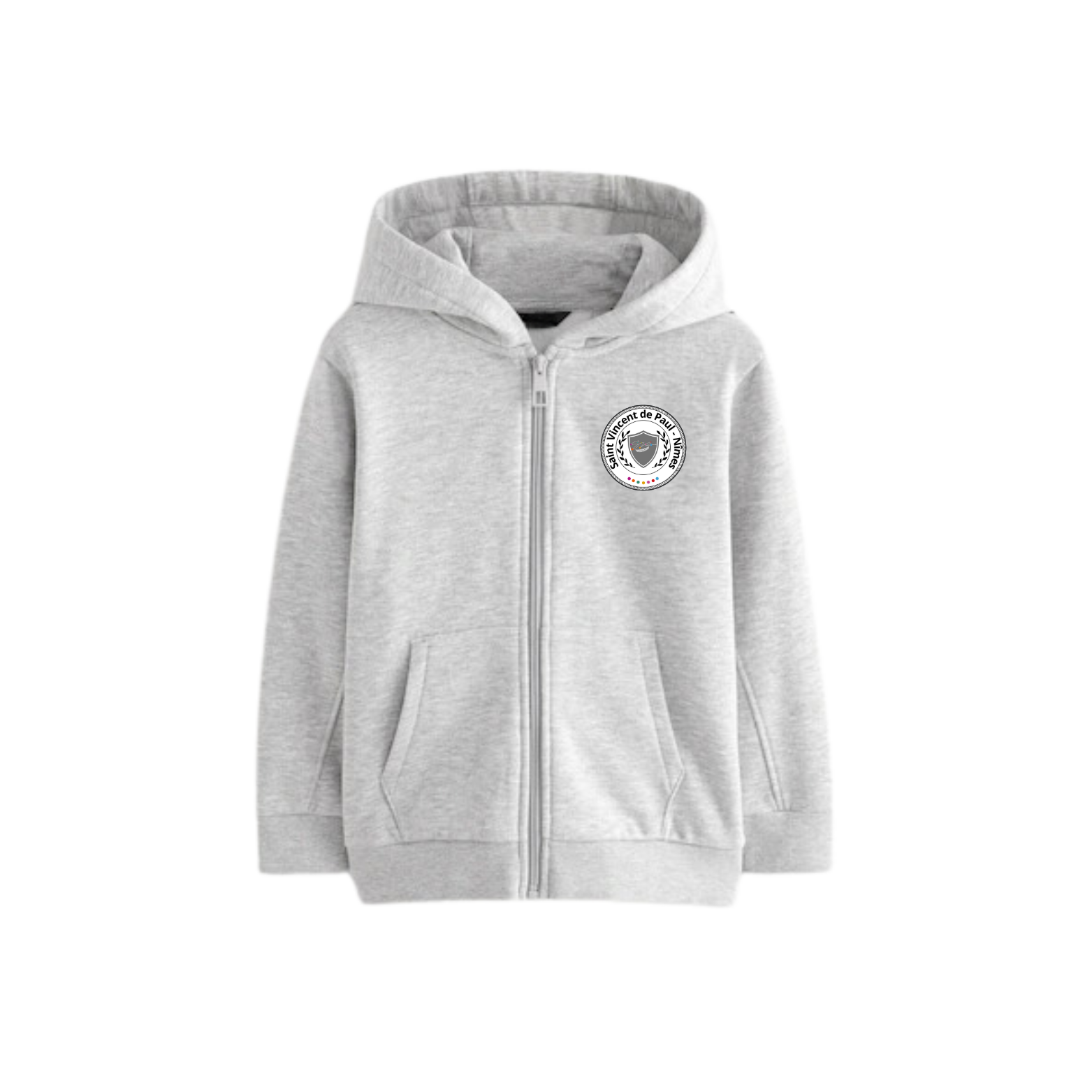 Veste à capuche gris