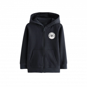 Veste à capuche bleu marine