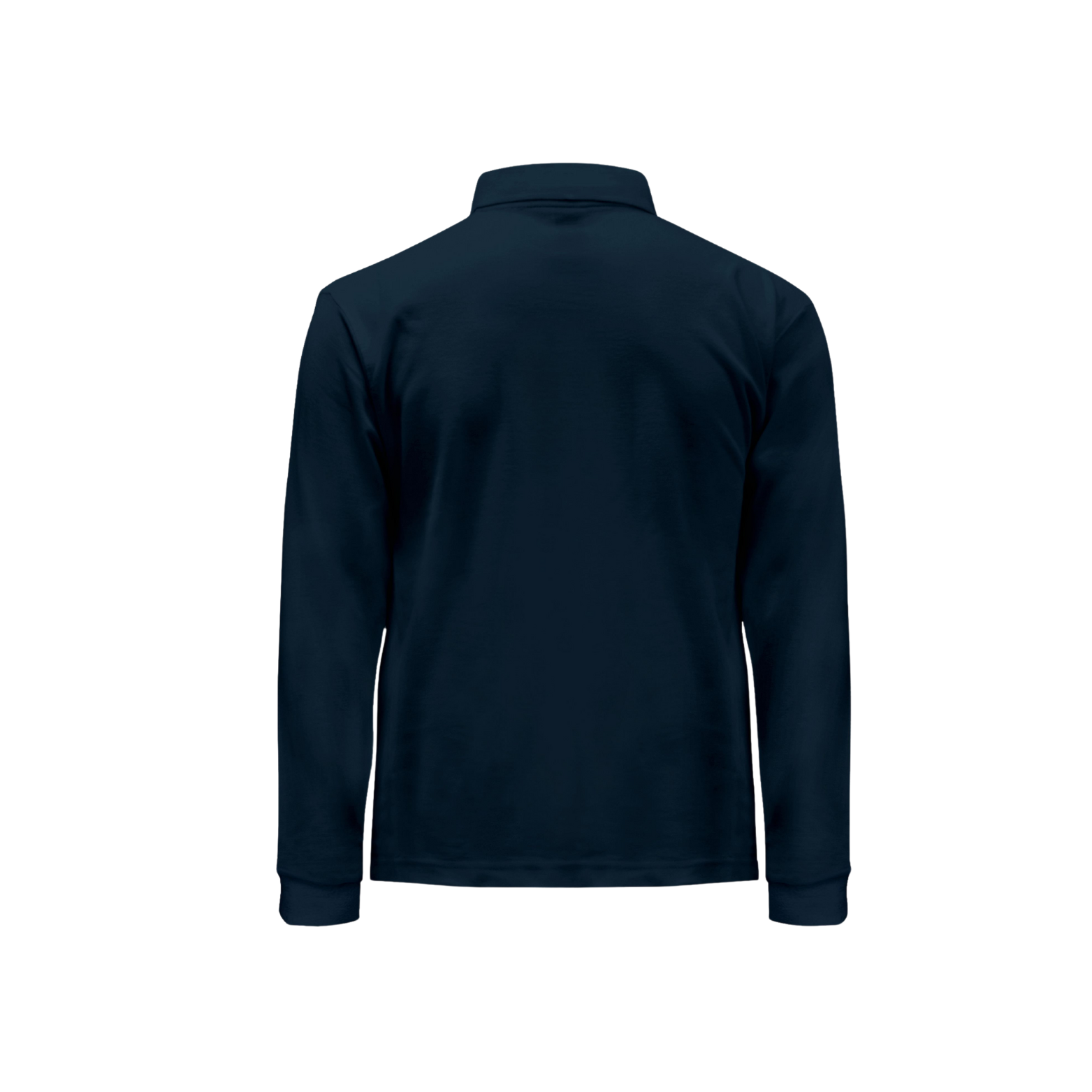 Polo bleu marine – Manches longues – Image 2