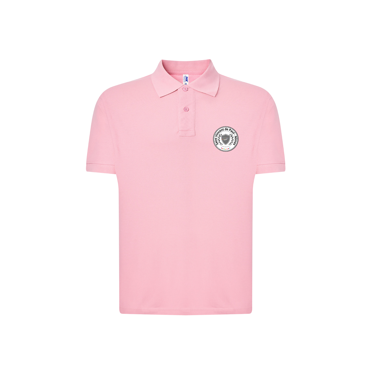 Polo rose – Manches courtes